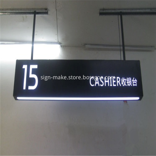 Customized Wayfinding LED Hanging Light Box
